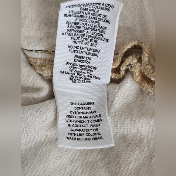 Free People Beige High Waist Mini Skirt size 10 - Picture 6 of 6